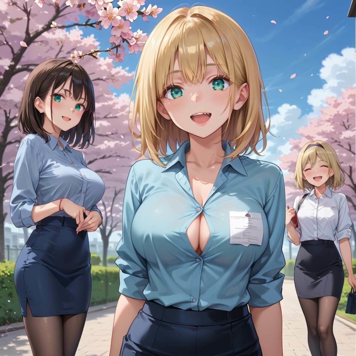 桜咲く新人ОLのエッチな入社式！〜こんな研修聞いてません！！〜8【厳選CG150枚収録】 - サンプル画像 1