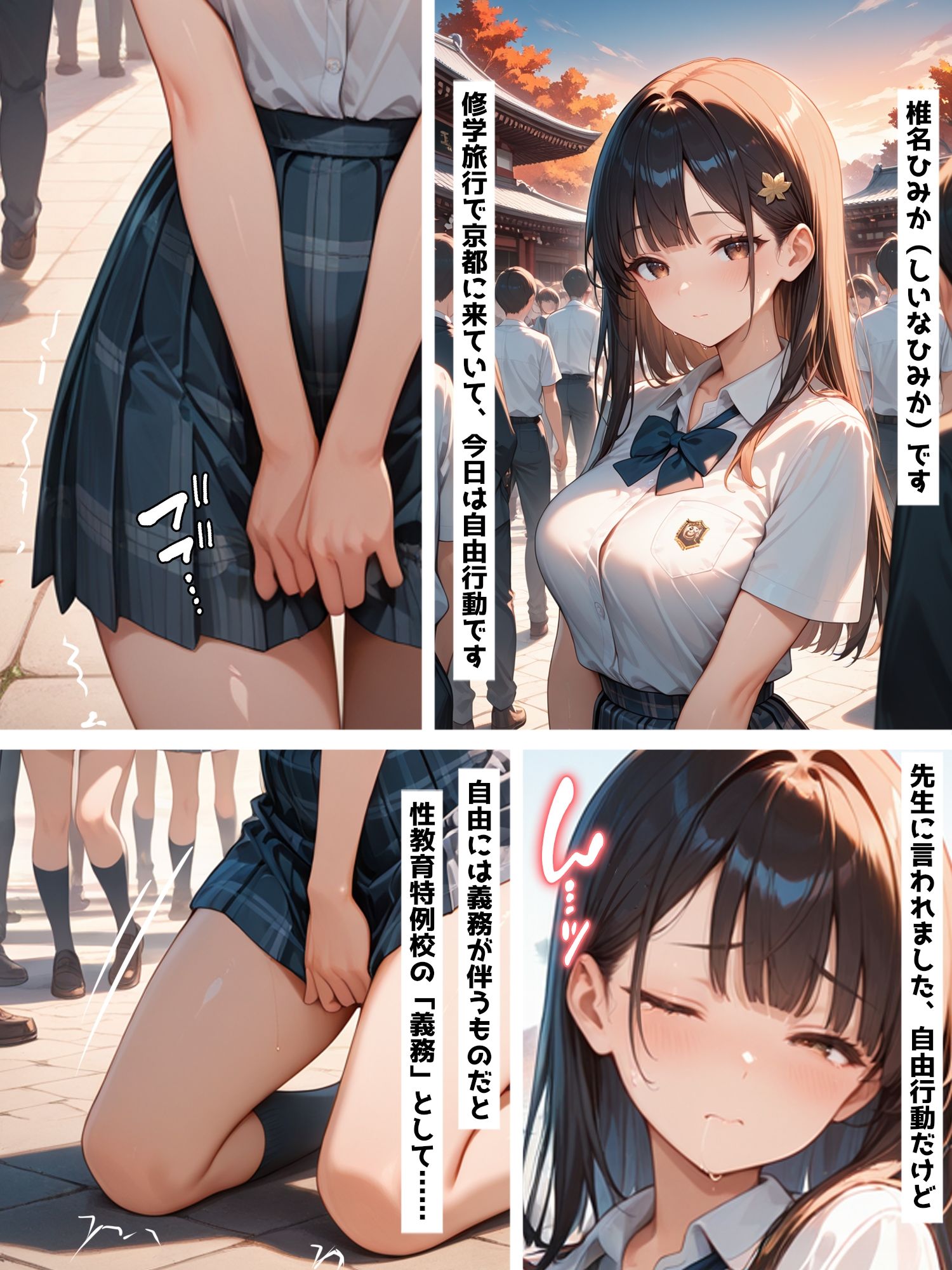 性教育学園X やりまくり！修学旅行編 vol.44【セリフ入有】 - サンプル画像 1