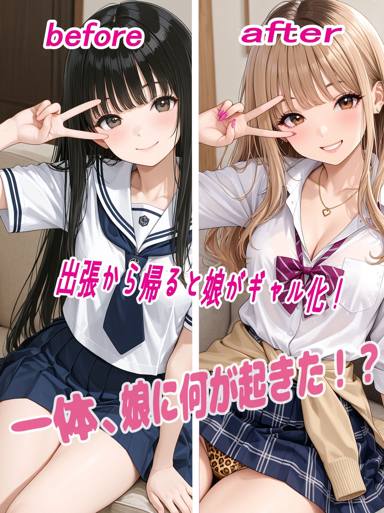 長期出張から帰ってきたら娘がギャルになってた件 - サンプル画像 1