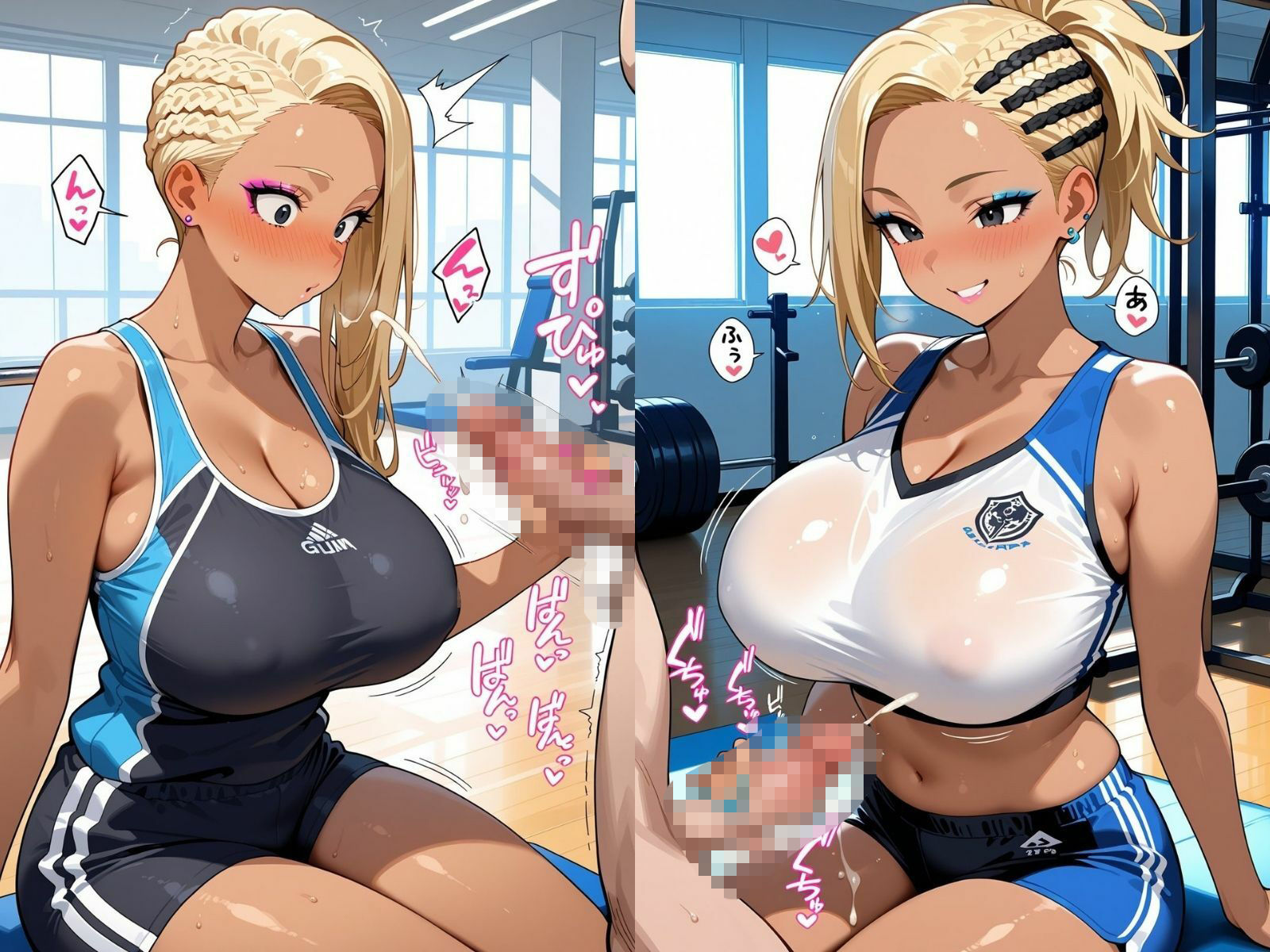 ギャルシコ学園 搾精部〜トレーニングジム編〜 - サンプル画像 3