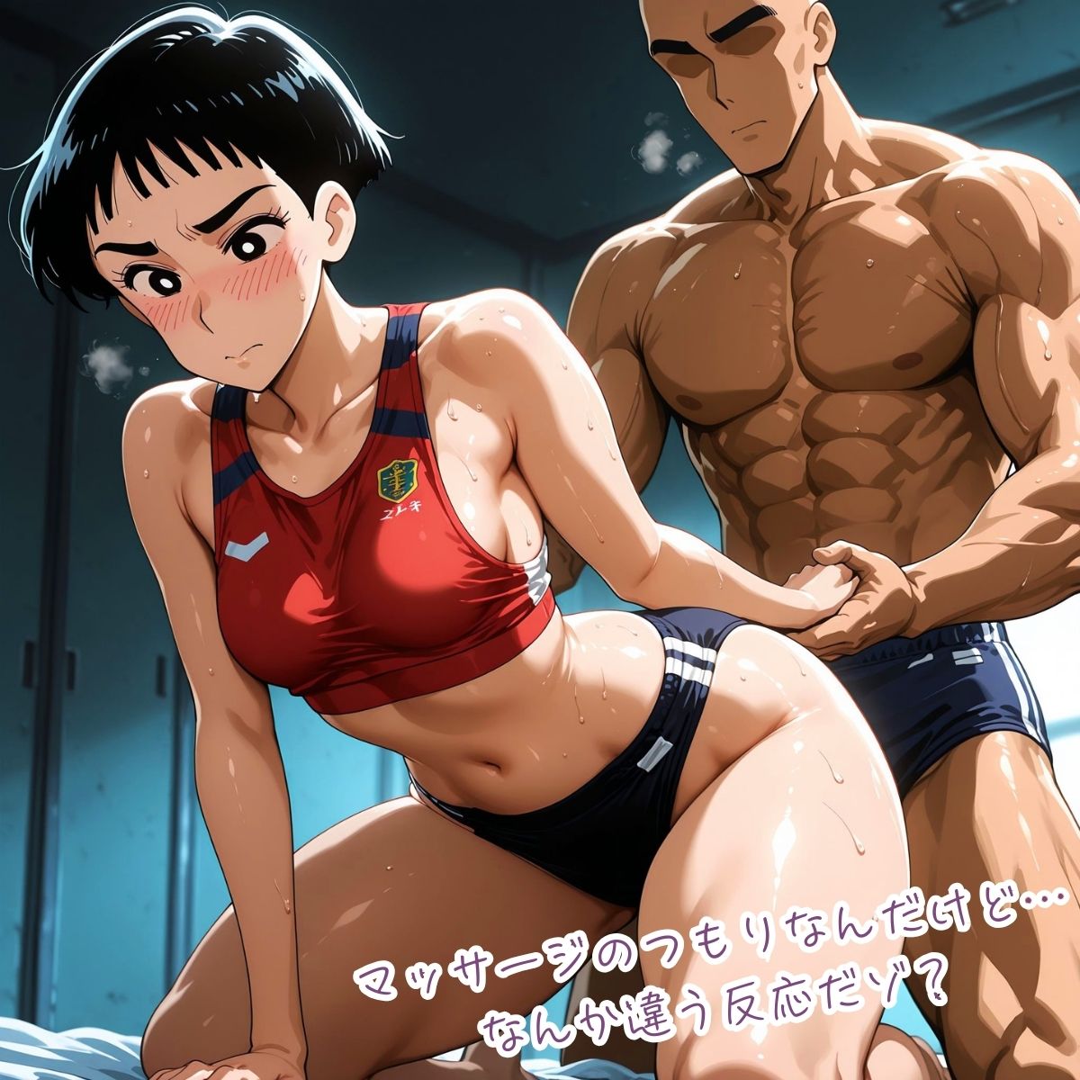 足がはやい陸上おねいさんだゾ 〜陸上ひとスジきつきつま◯こを高速ピストンが駆け抜ける〜 - サンプル画像 2