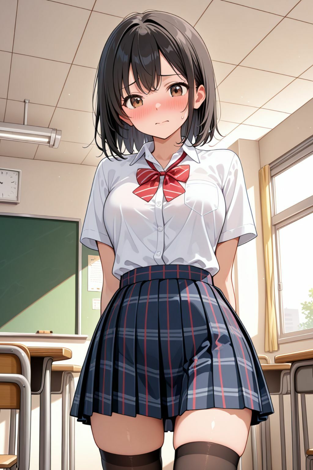 〜聖桜学園〜クラスの人気者JKの弱みを脅し強引に種付け - サンプル画像 1