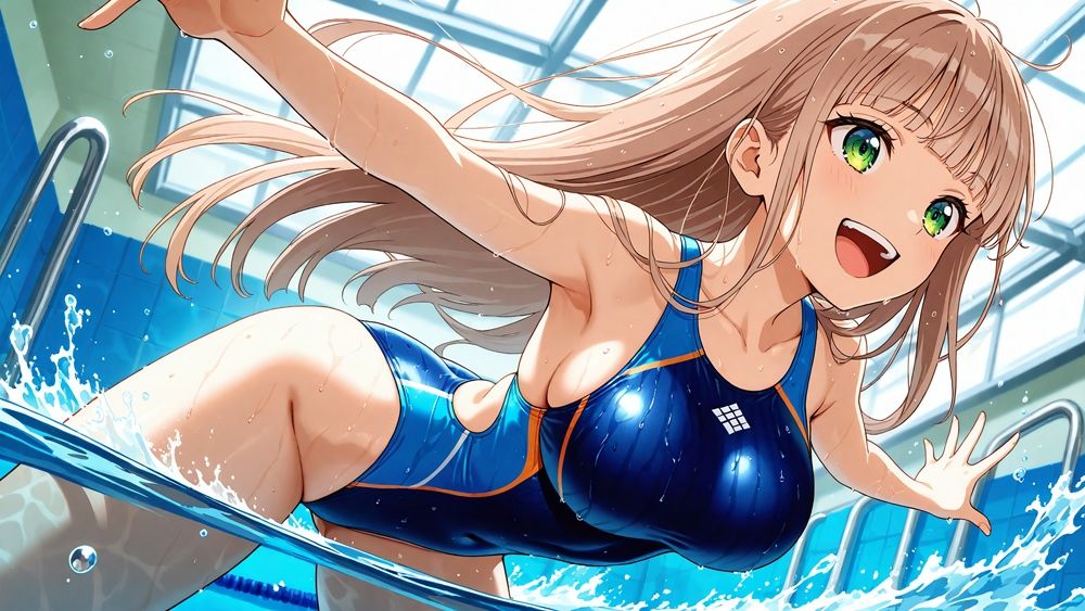 発情媚薬混入！爆乳競泳選手が監督と種付け交尾【350枚】 - サンプル画像 4