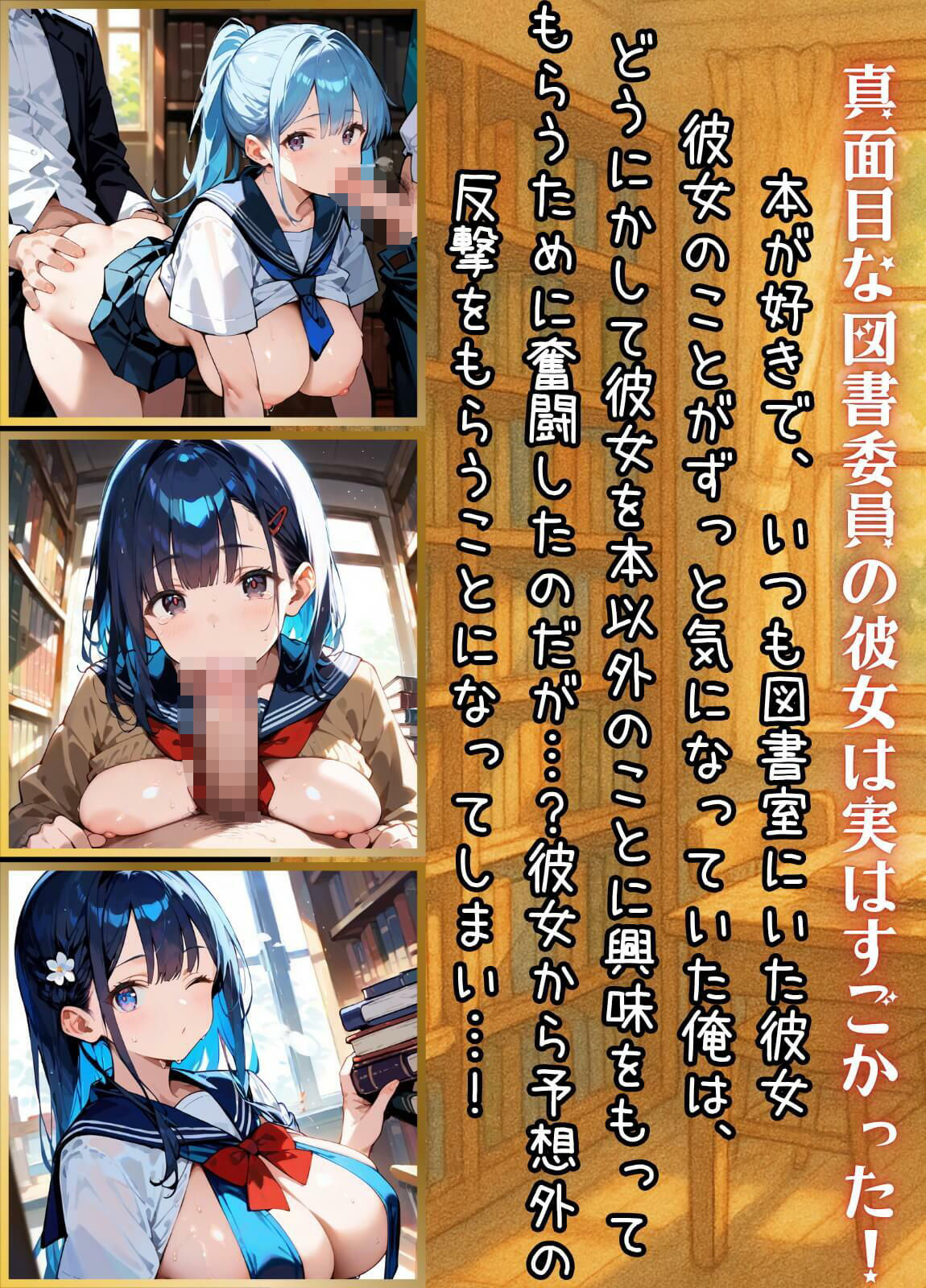 図書委員の君が俺とのHに目覚めるまで〜真面目女子がすごかった！〜【厳選CG270枚】 - サンプル画像 1
