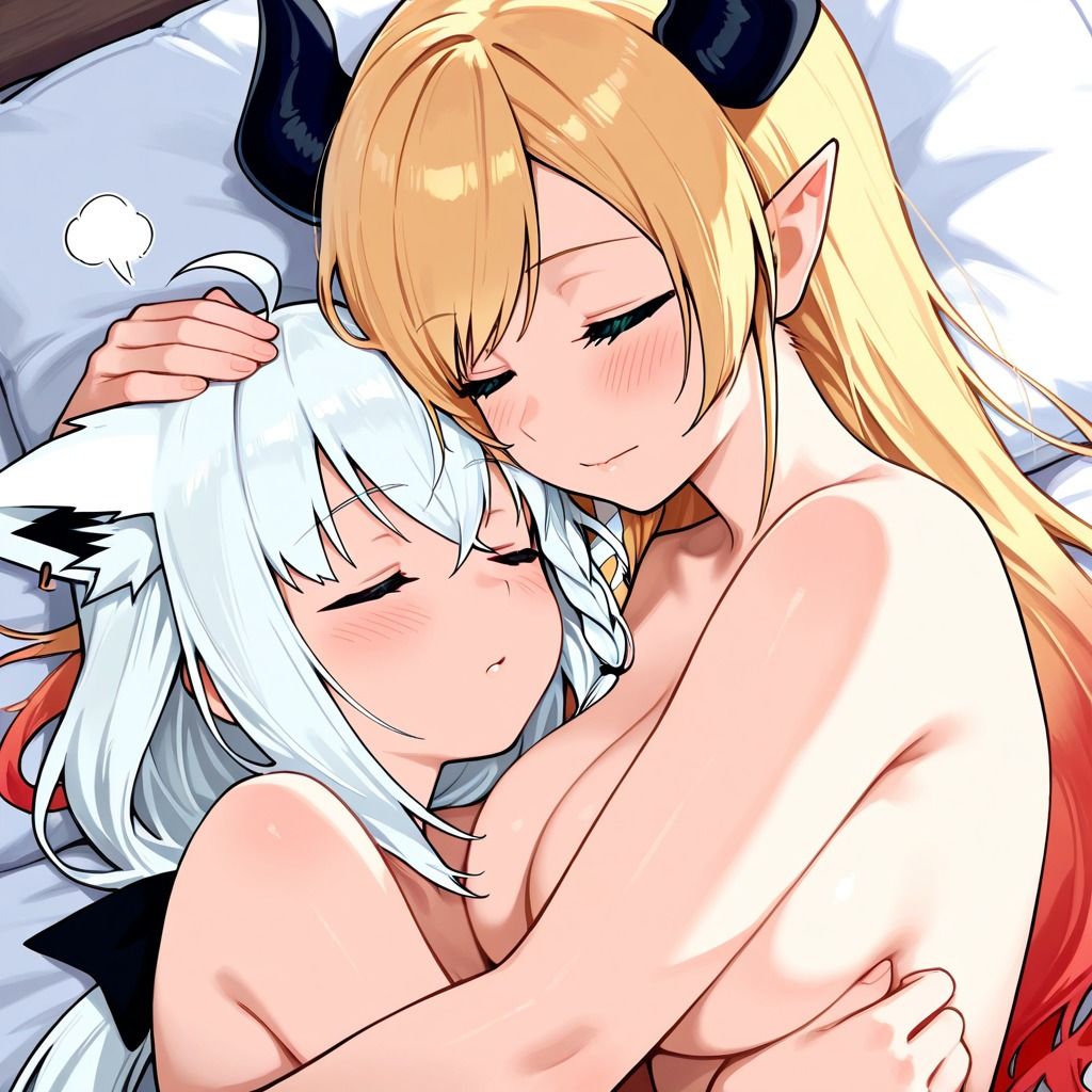 【R-18】癒月ちょこ×白上フブキ 66枚 - サンプル画像 6