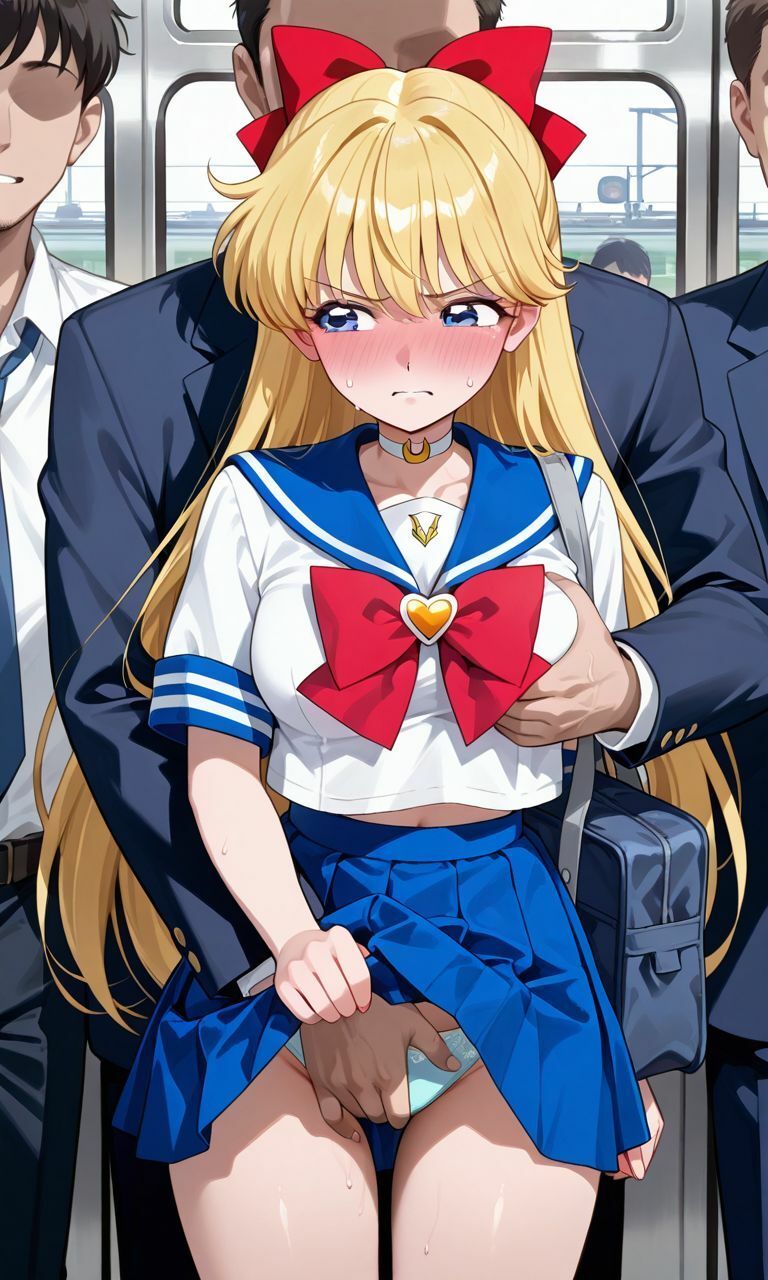 変身前を狙われて痴●されるセーラー戦士たち - サンプル画像 4