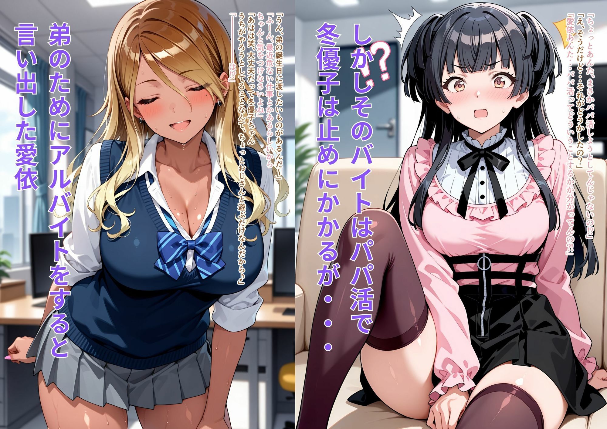 クールなギャルの本性  スキピとパパ活しちゃうガチビッチギャル - サンプル画像 1