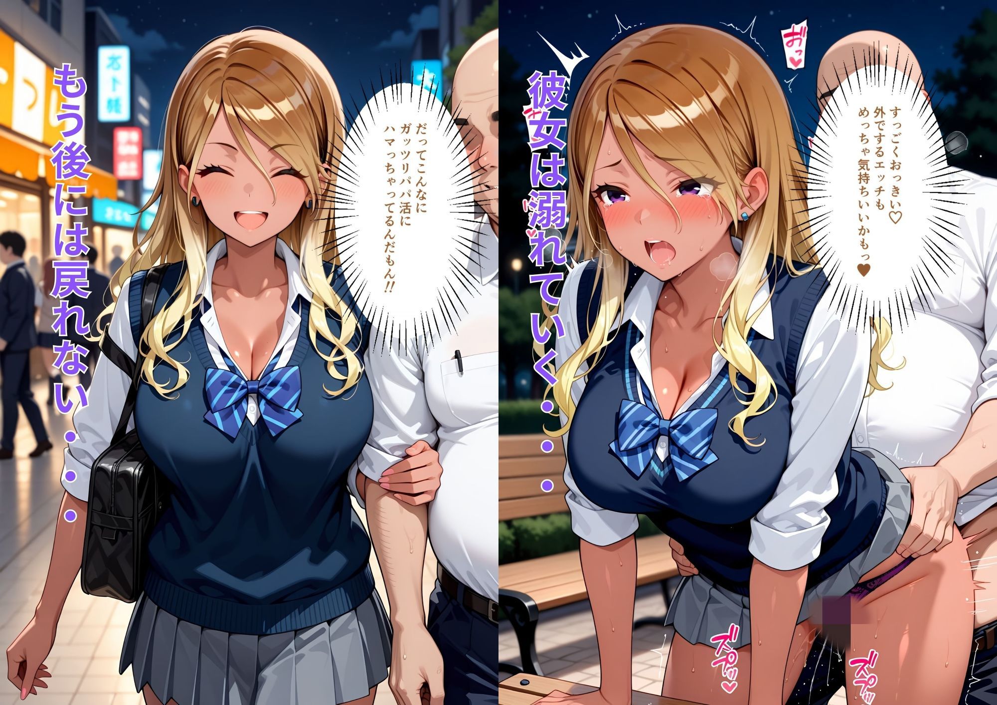 クールなギャルの本性  スキピとパパ活しちゃうガチビッチギャル - サンプル画像 8