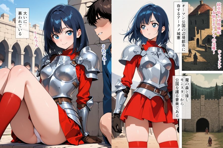 紋章騎士団敗戦記〜女騎士エリシャの受難〜 - サンプル画像 1