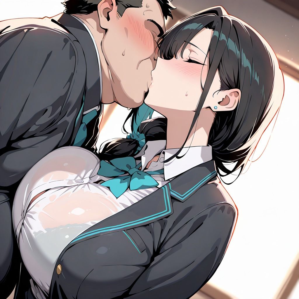 爆乳JKわからせ授業  中年きもおじ先生と校内エッチしまくり学校性生活 - サンプル画像 1