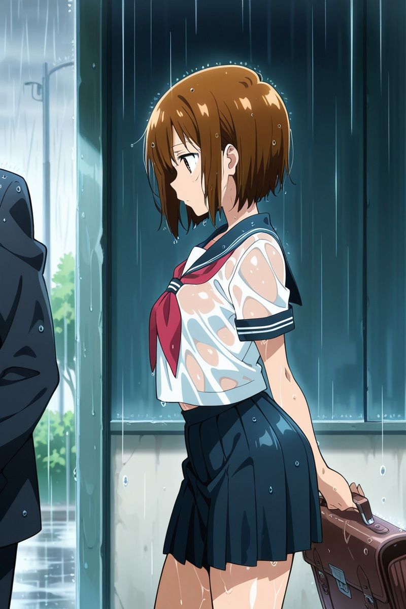 雨に濡れた女子校生を雨宿りさせたら… - サンプル画像 2