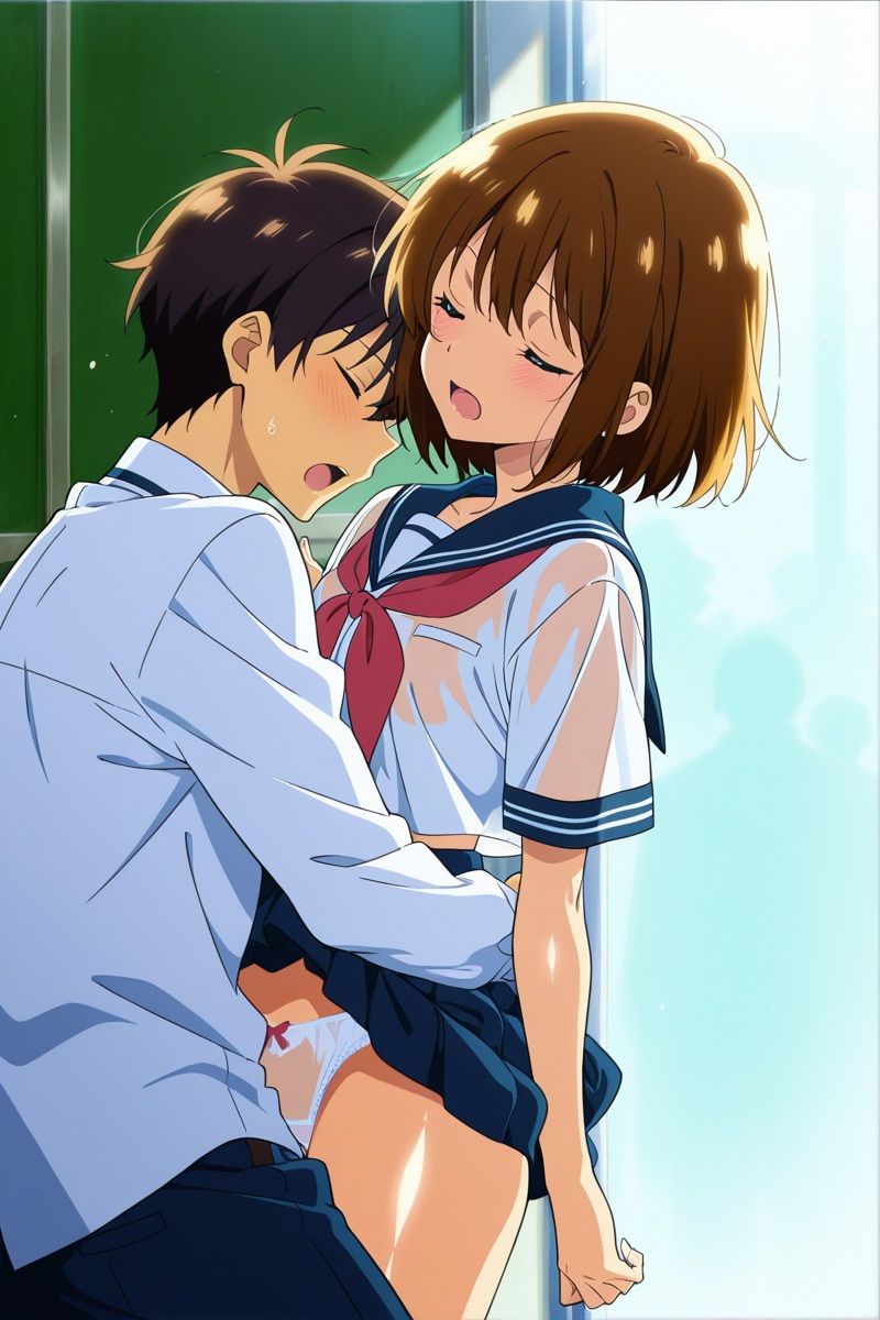 雨に濡れた女子校生を雨宿りさせたら… - サンプル画像 4