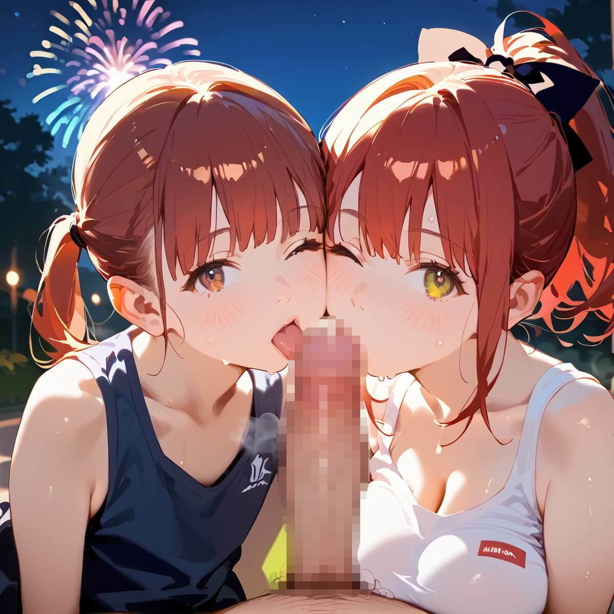 夏祭りの夜の彼女の大誘惑！・200枚 - サンプル画像 1