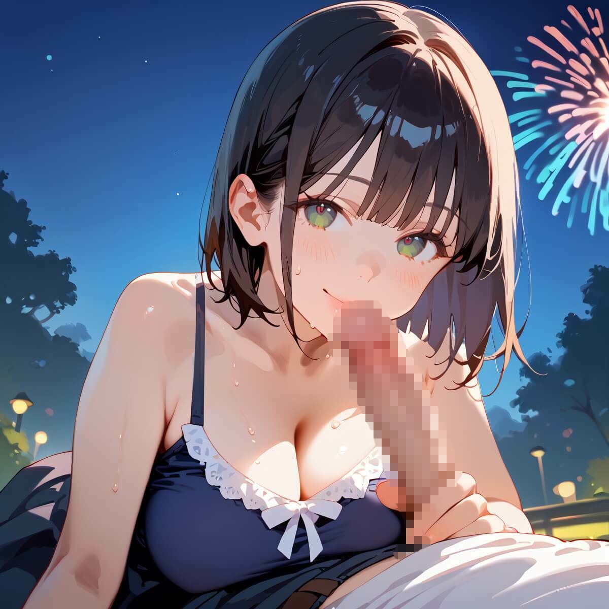 夏祭りの夜の彼女の大誘惑！・200枚 - サンプル画像 3