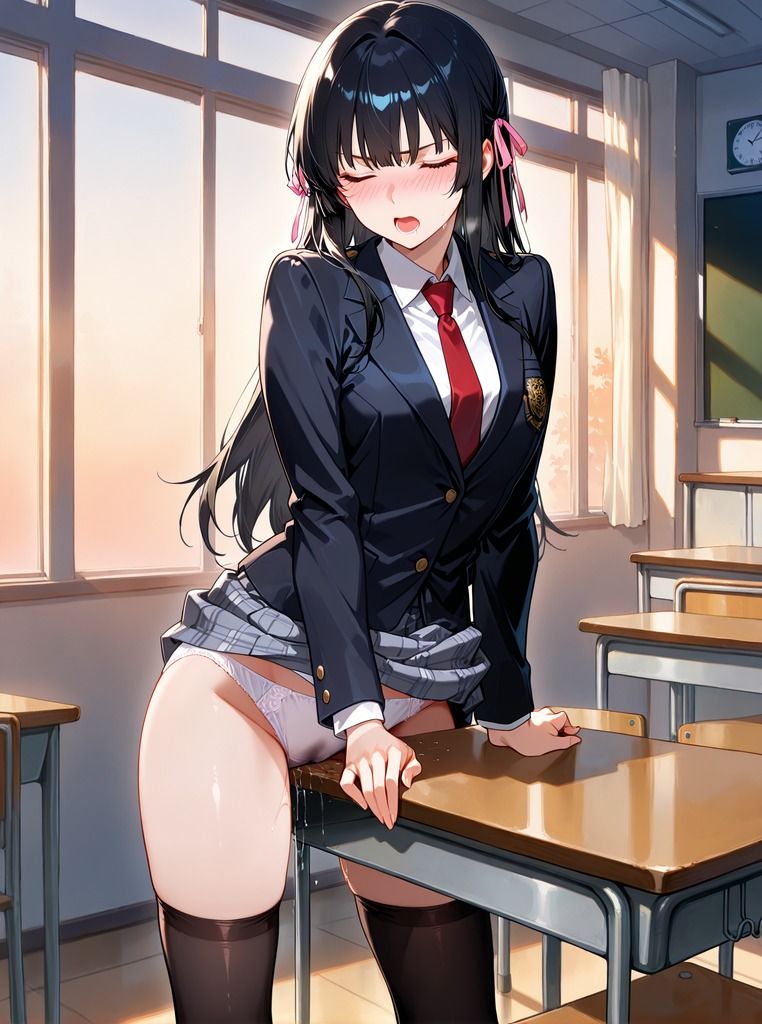 普段はクールで強気な娘だけど放課後のオナニーがバレてしまい… - サンプル画像 4