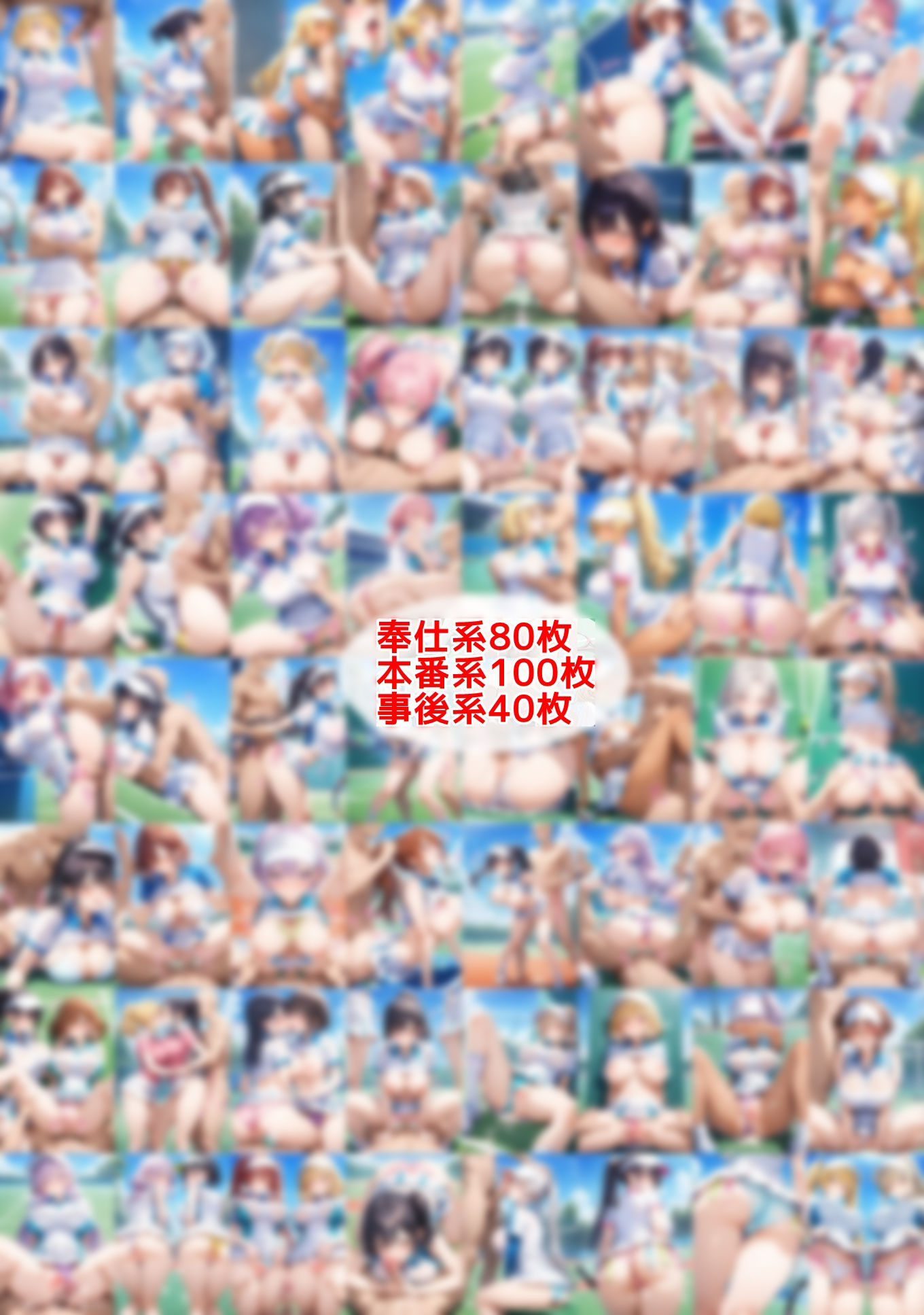 超ミニスカ女子テニス部〜パンツ丸見えの女子テニス部員にセクハラしたり、ぶっかけたり、チ〇ポのお世話してもらうイラスト集〜 - サンプル画像 2