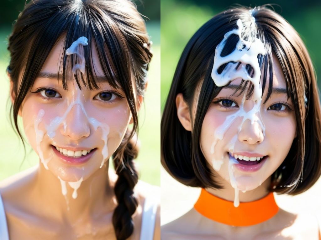 精子ぶちまけ顔射グラビアモデル - サンプル画像 6