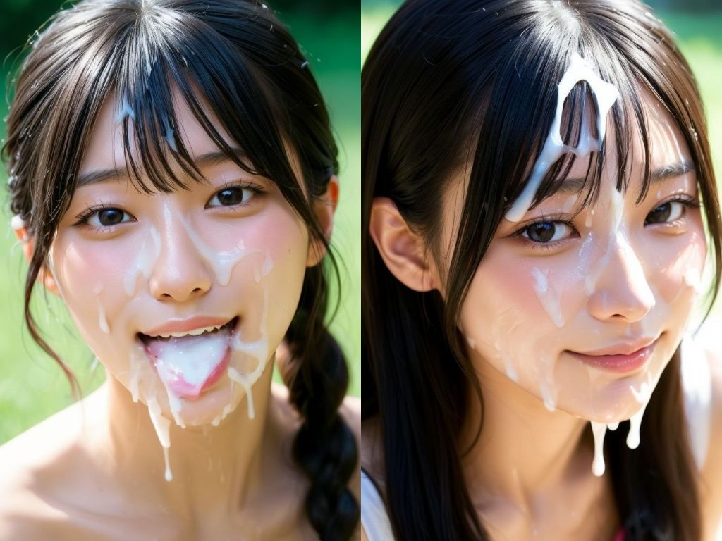 精子ぶちまけ顔射グラビアモデル - サンプル画像 9