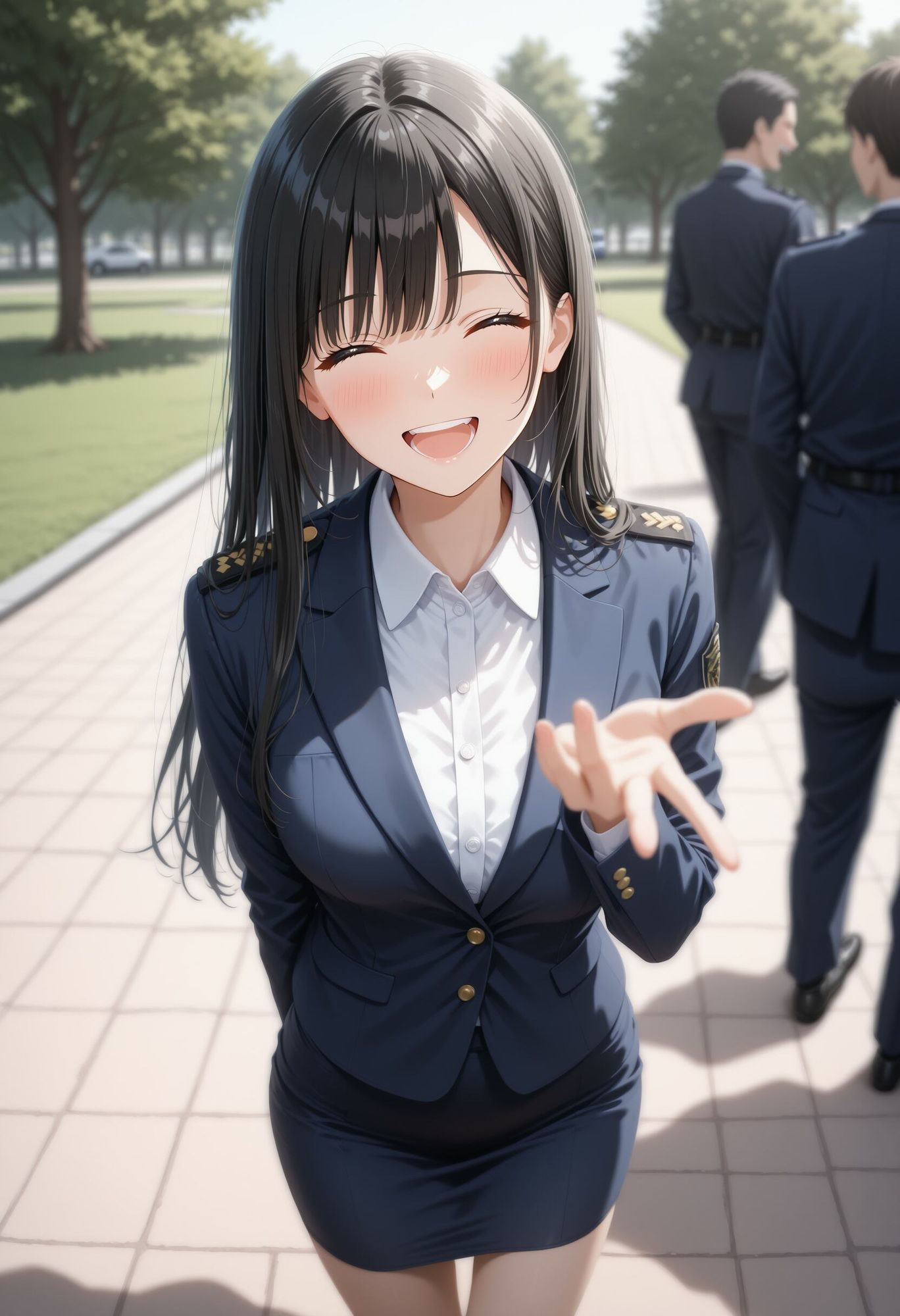 社会人コスプレイヤーの秘密ラブホ撮影会 警察官編 - サンプル画像 1