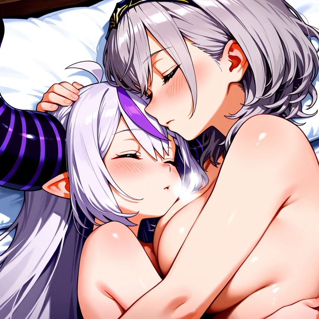 【R-18】白銀ノエル×ラプラス・ダークネス 64枚 - サンプル画像 6