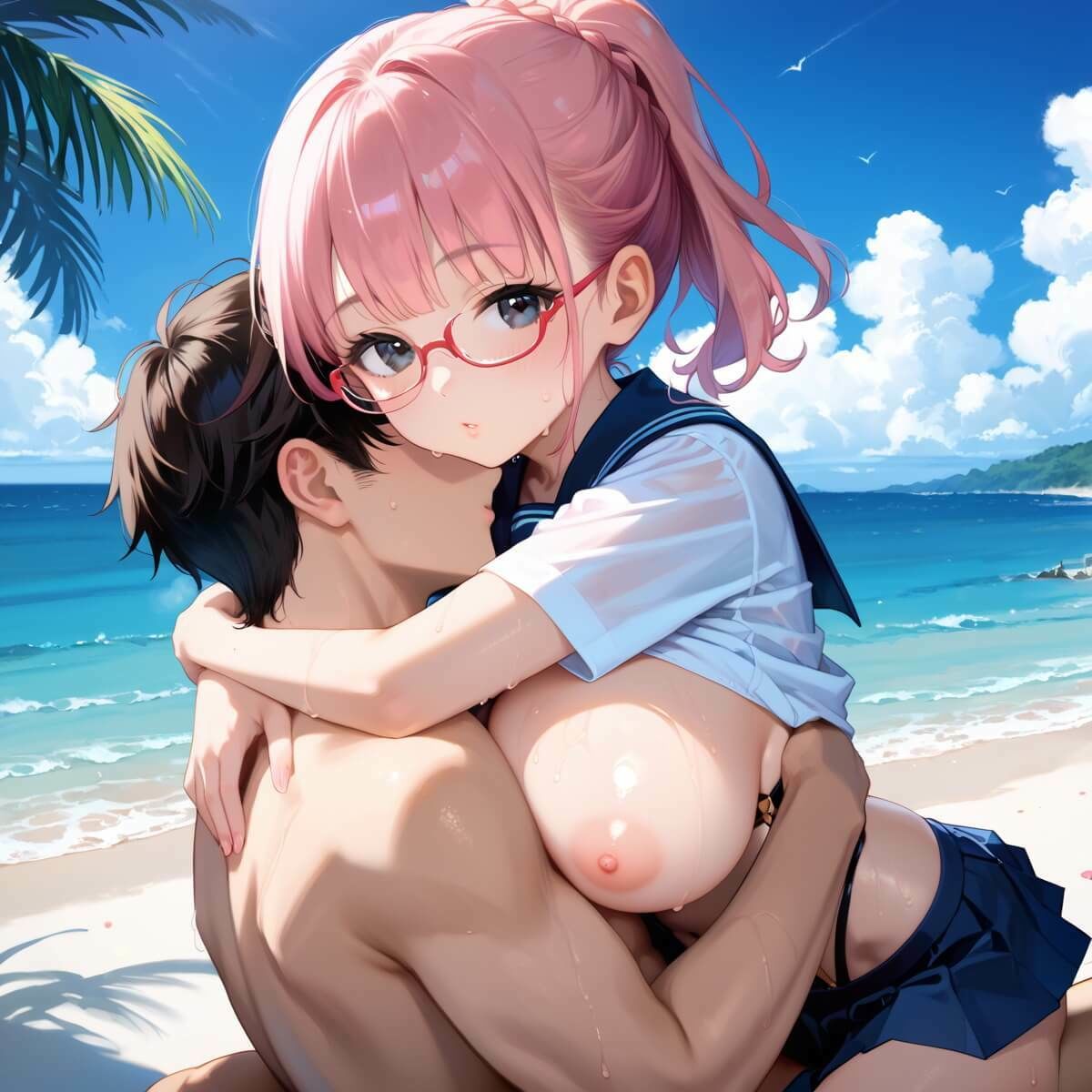 真夏の色仕掛け〜林間学校の海は危険〜4【厳選CG220枚収録】 - サンプル画像 2