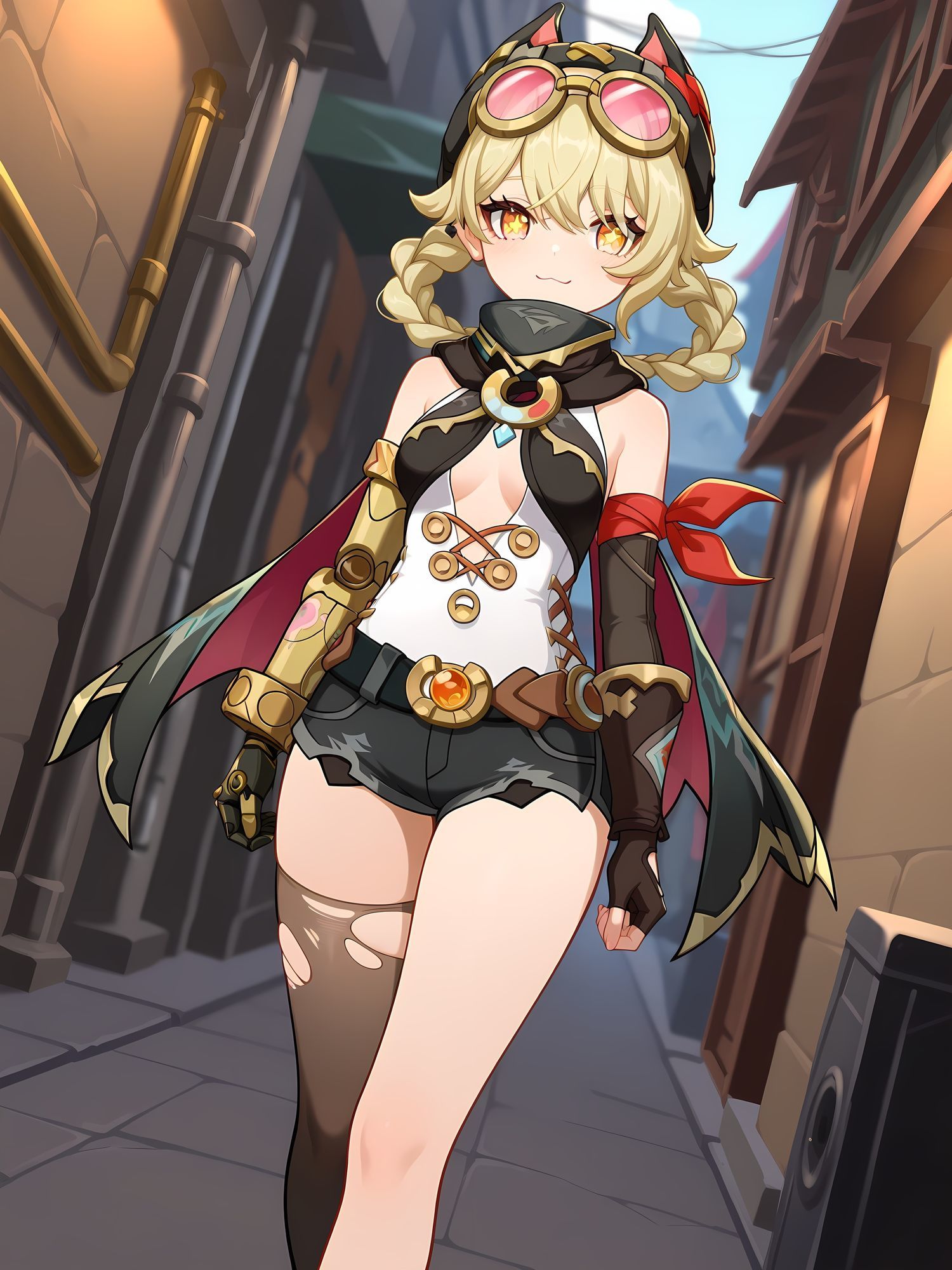 路地裏でヤ◯ォダちゃんと催○セックス！ - サンプル画像 1