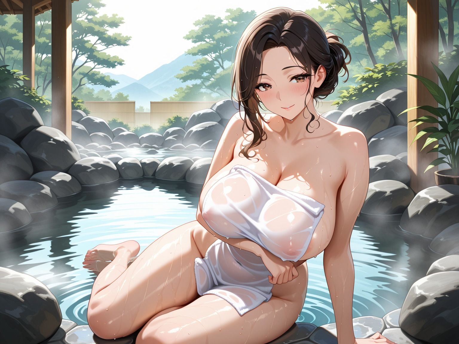 欲求不満などすけべ巨乳人妻とねっとり濃厚SEX - サンプル画像 5