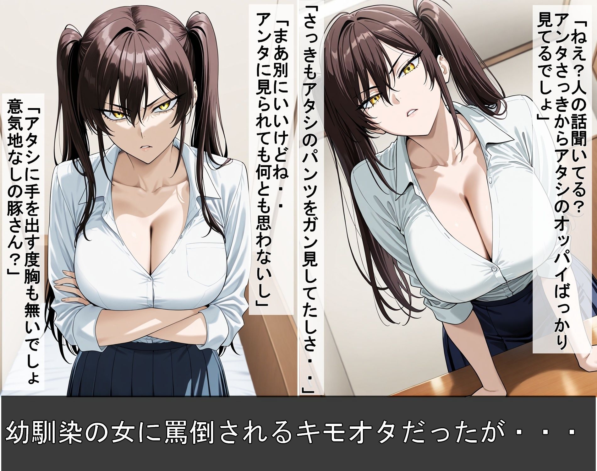 幼馴染のキモオタとイチャラブHするツンデレ彼女 - サンプル画像 2