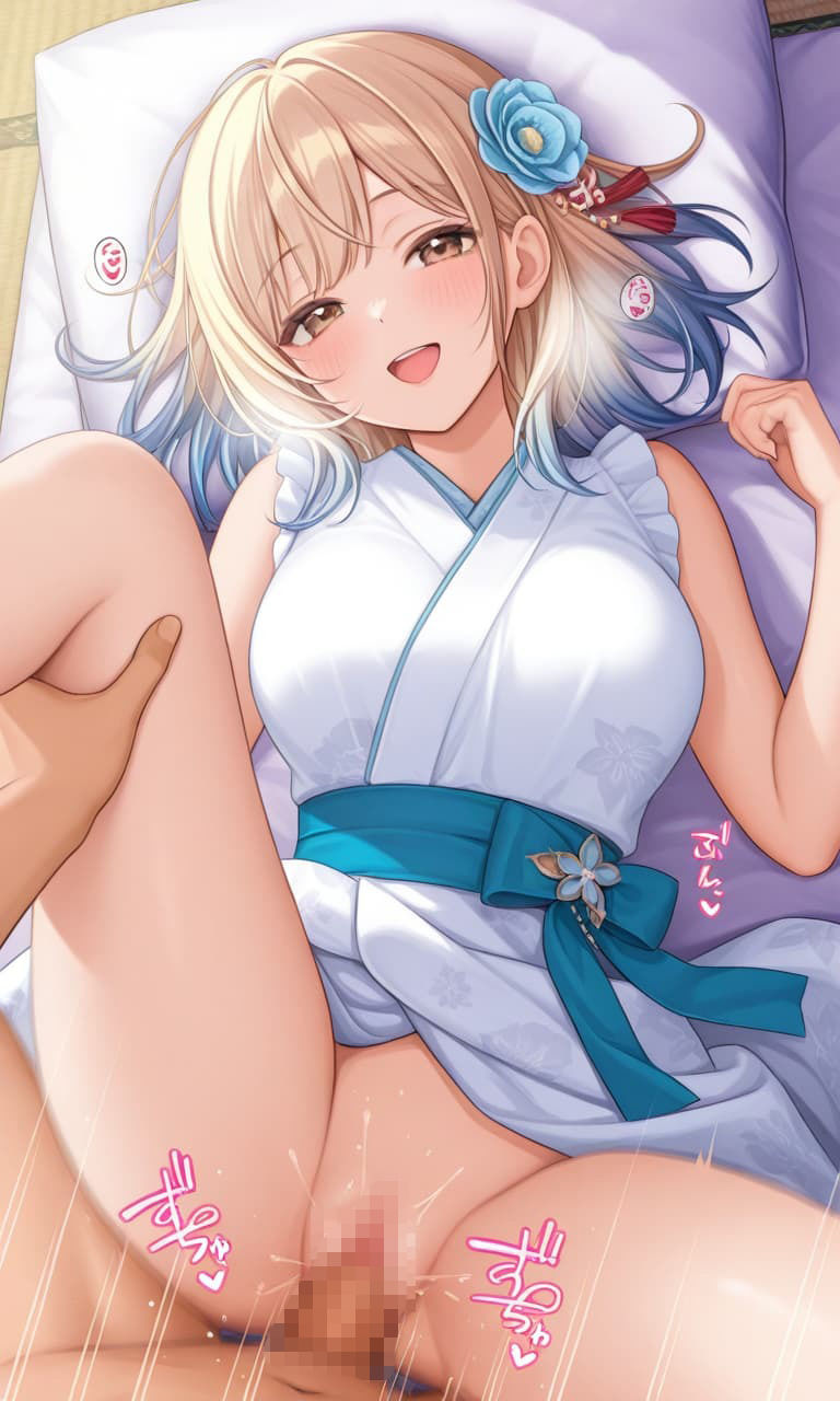 金髪ショート女子O生が性行為するイラスト集 - サンプル画像 1