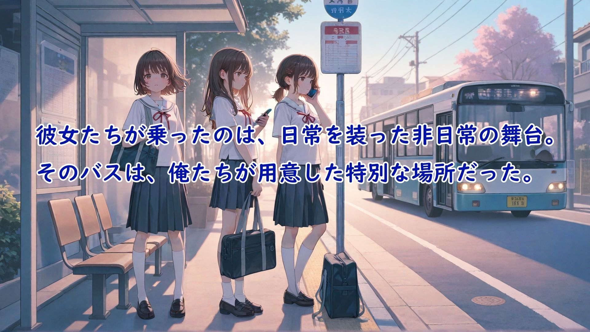 通学バスごと連れ去られ完全拘束されたまま機械で絶頂管理されて何回イってもやめてもらえない女の子 - サンプル画像 1