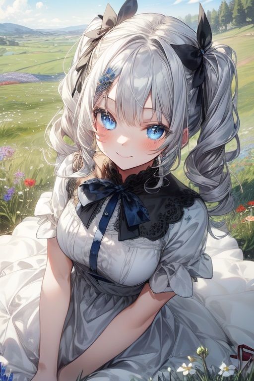 銀髪少女のグラビア集 - サンプル画像 3