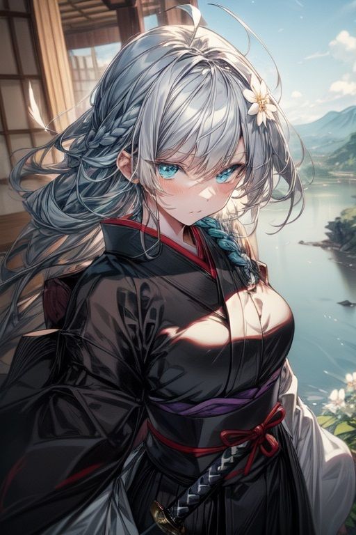 銀髪少女のグラビア集 - サンプル画像 5