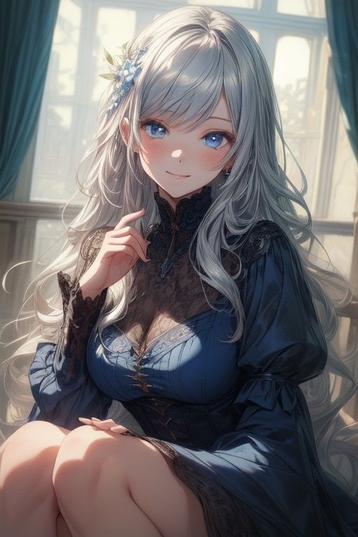 銀髪少女のグラビア集 - サンプル画像 6