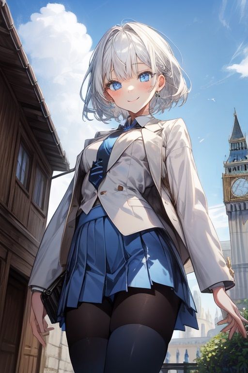 銀髪少女のグラビア集 - サンプル画像 7