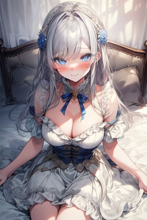 銀髪少女のグラビア集 - サンプル画像 9