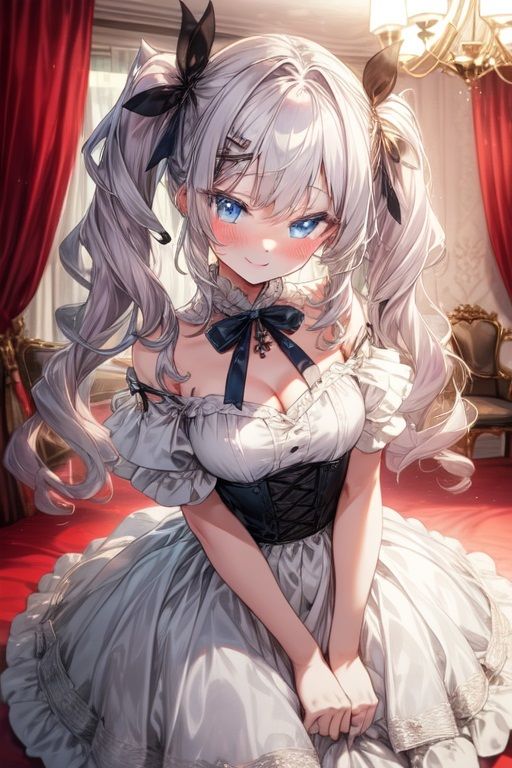 銀髪少女のグラビア集 - サンプル画像 10