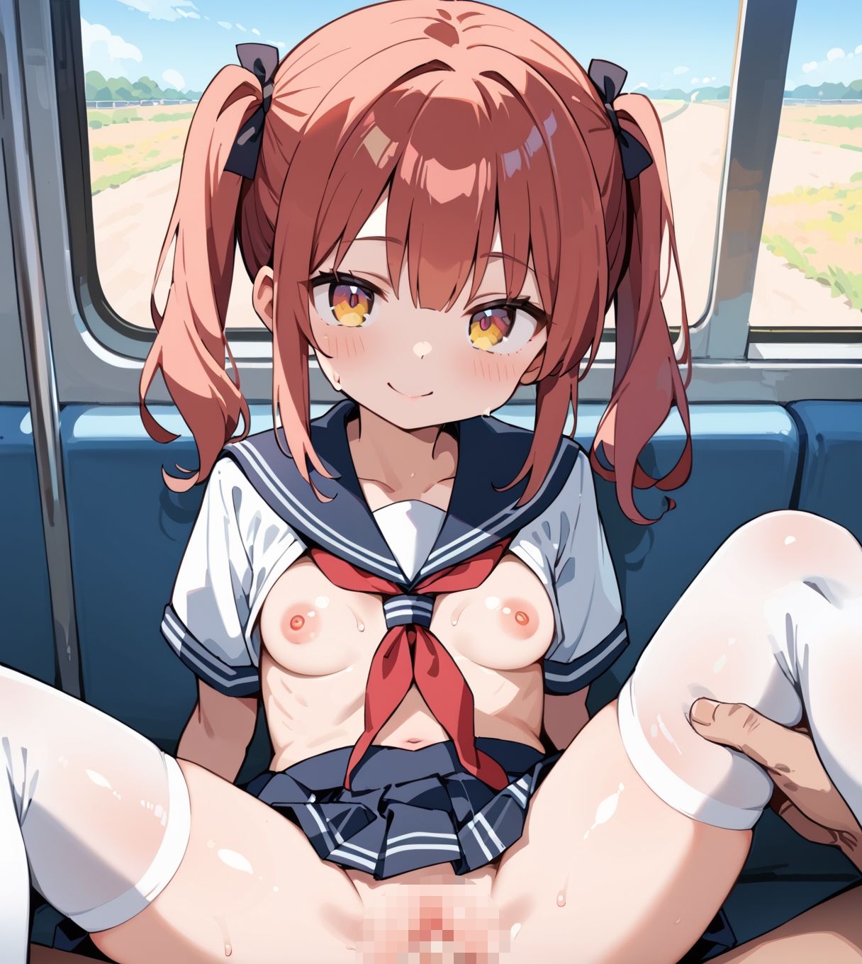 夏休みの午後、ローカル線で君とpart.1 - サンプル画像 4