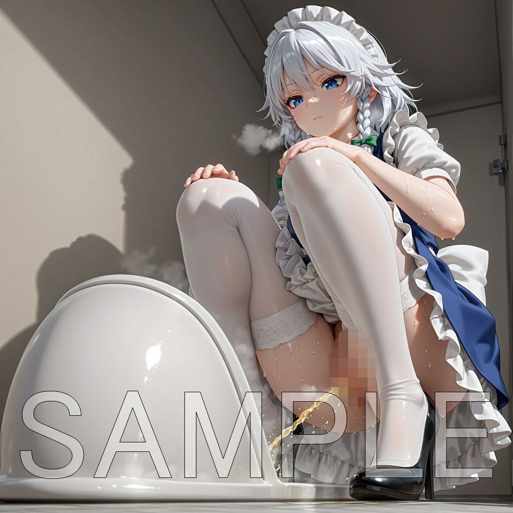 十六夜咲夜和式放尿 - サンプル画像 5