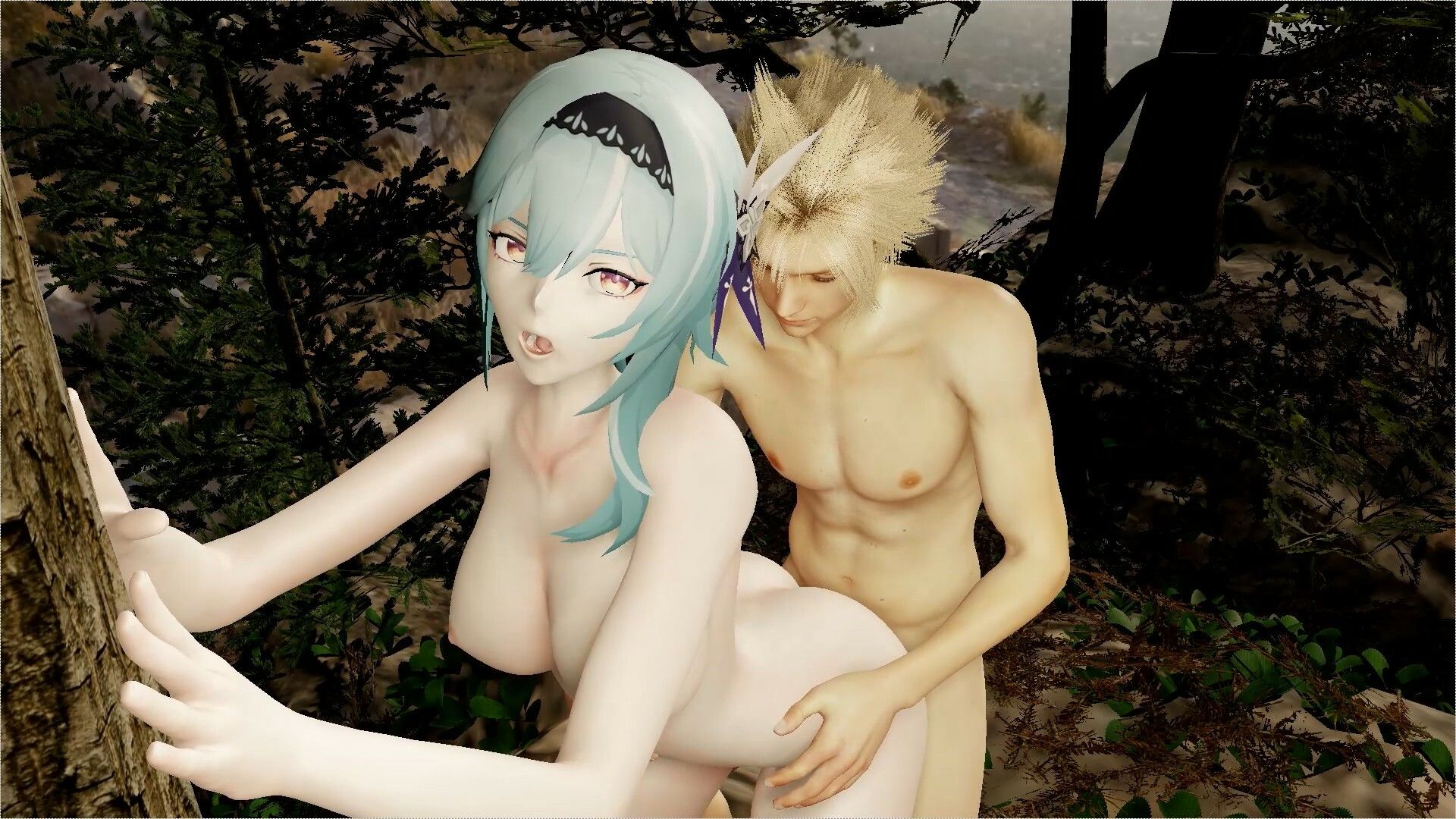 【ROMV333】【動画】エウルア - 原神 - とFF7クラウド「足こきバックぶっかけフェラチオ立ちバック」 - サンプル画像 7