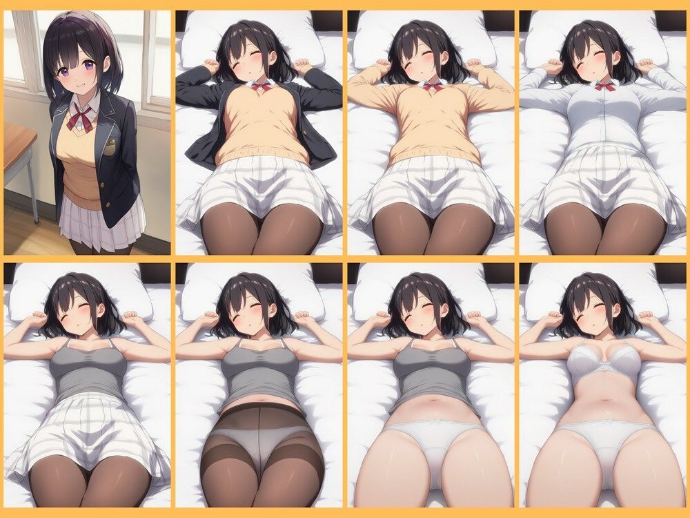 寝てる女の子の着衣を一枚一枚脱がせて女性器を見させてもらう - サンプル画像 8