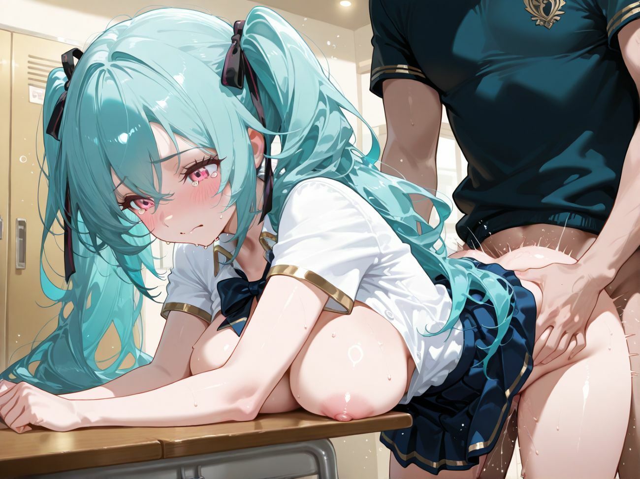 クールな巨乳カフェ店員、弱みを握られメス堕ち。 - サンプル画像 7