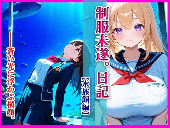 制服未遂。日記【水族館編】──蒼い光に浮かぶ横顔。