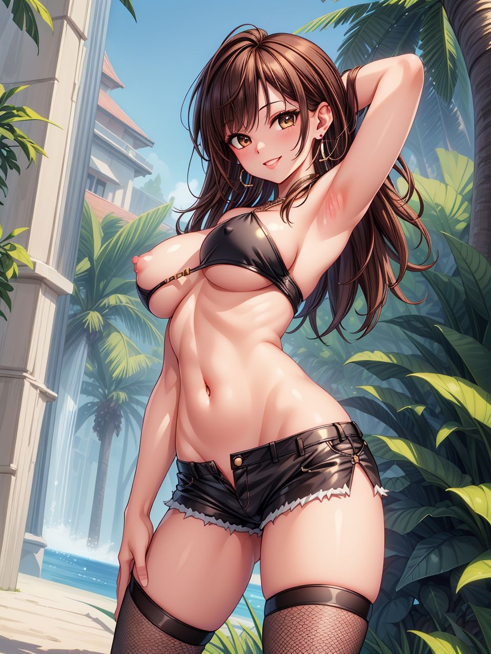 隠せていない美女たち〜AIイラスト集〜 - サンプル画像 4