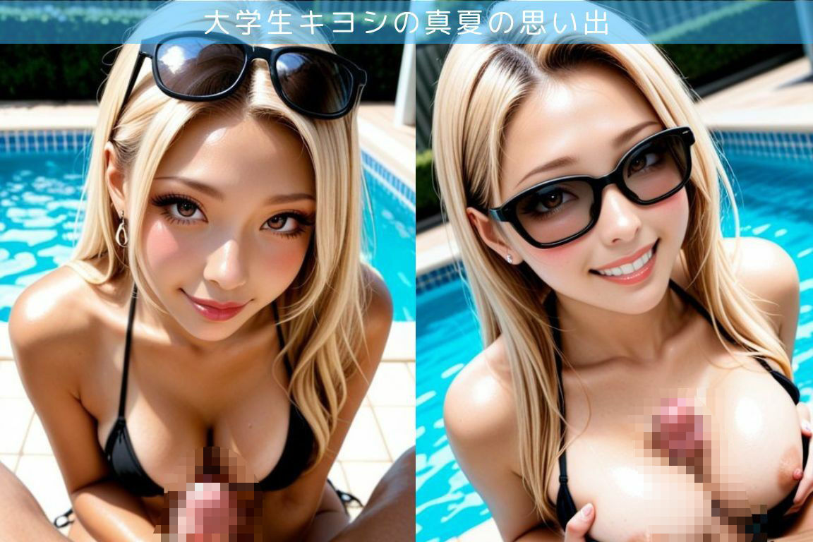 ギャルのいとことプールでエッチ三昧の巻 - サンプル画像 2