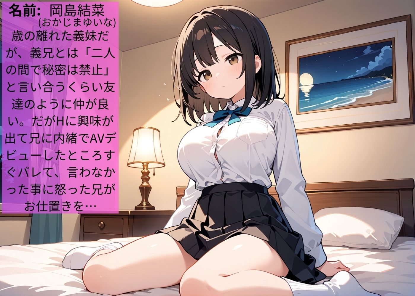 兄にAVデビューがバレてお仕置きされたむっつりスケベな巨乳義妹【わからせ】【中出し】【セリフ入り有】【CG500枚】 - サンプル画像 1