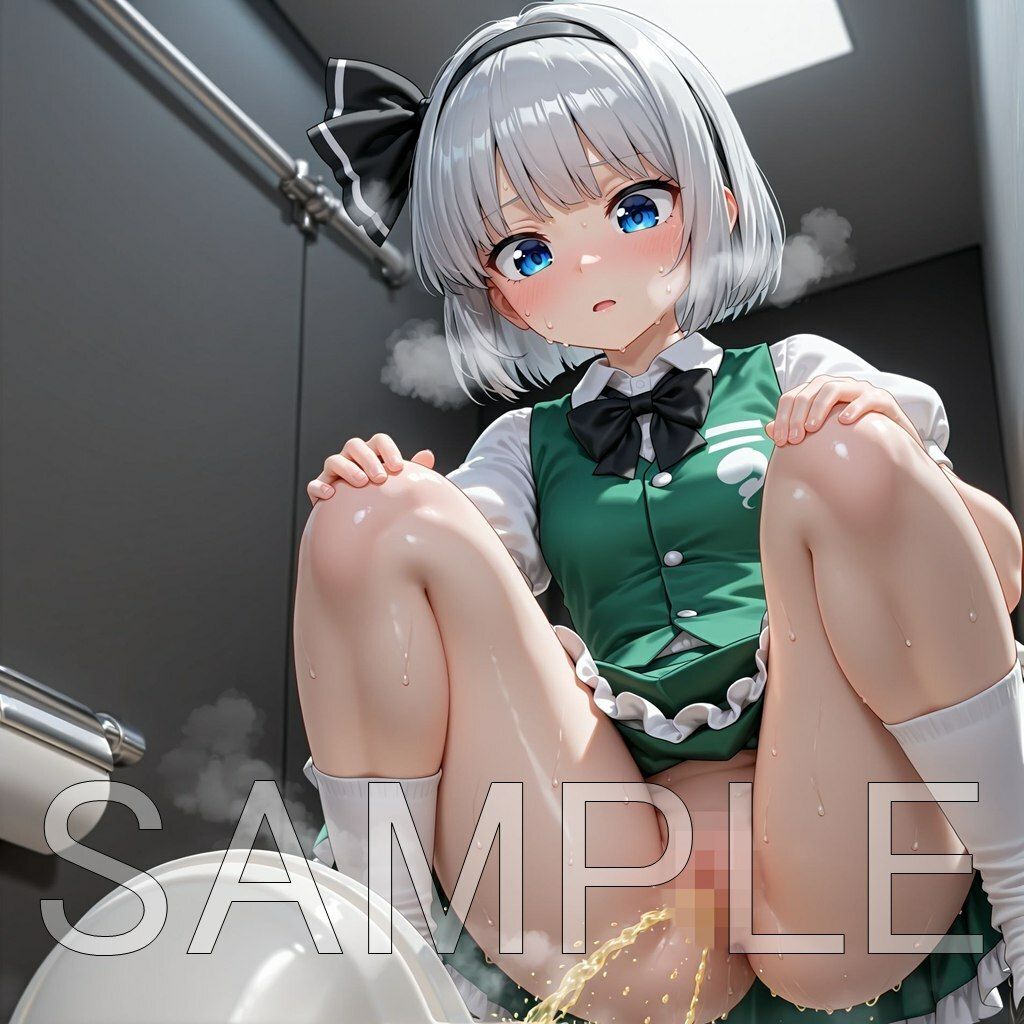 魂魄妖夢和式放尿 - サンプル画像 8