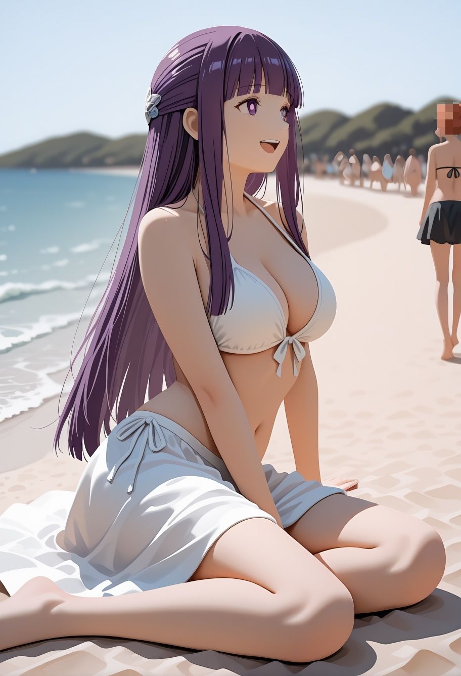 【ビキニ美少女】青い空で催◯生ハメした話  葬◯のフリーレン  フェ◯ン - サンプル画像 1