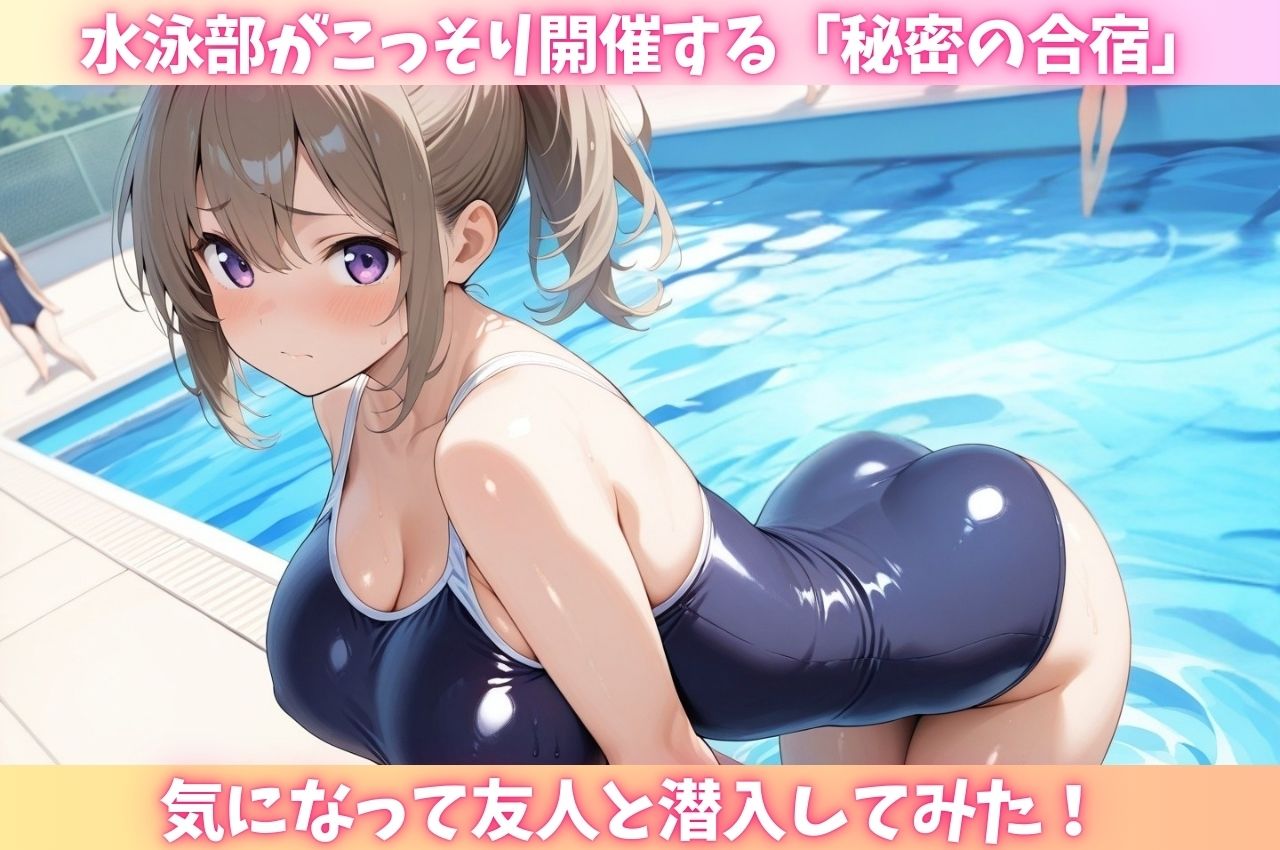 えっちなスク水女子の秘密の合宿に潜入しヤリまくれる話 - サンプル画像 1