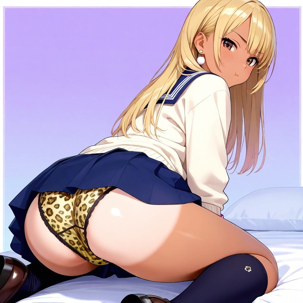 黒ハイソックスJKの四つん這いパンチラVol.2 - サンプル画像 3