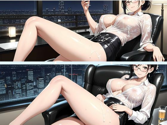 背徳熟女秘書、社長に抱かれた夜 - サンプル画像 9